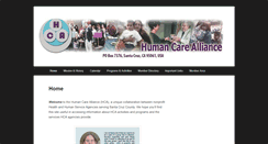 Desktop Screenshot of humancarealliance.org